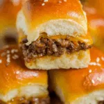 Mini Cheeseburger Sliders on Hawaiian Rolls