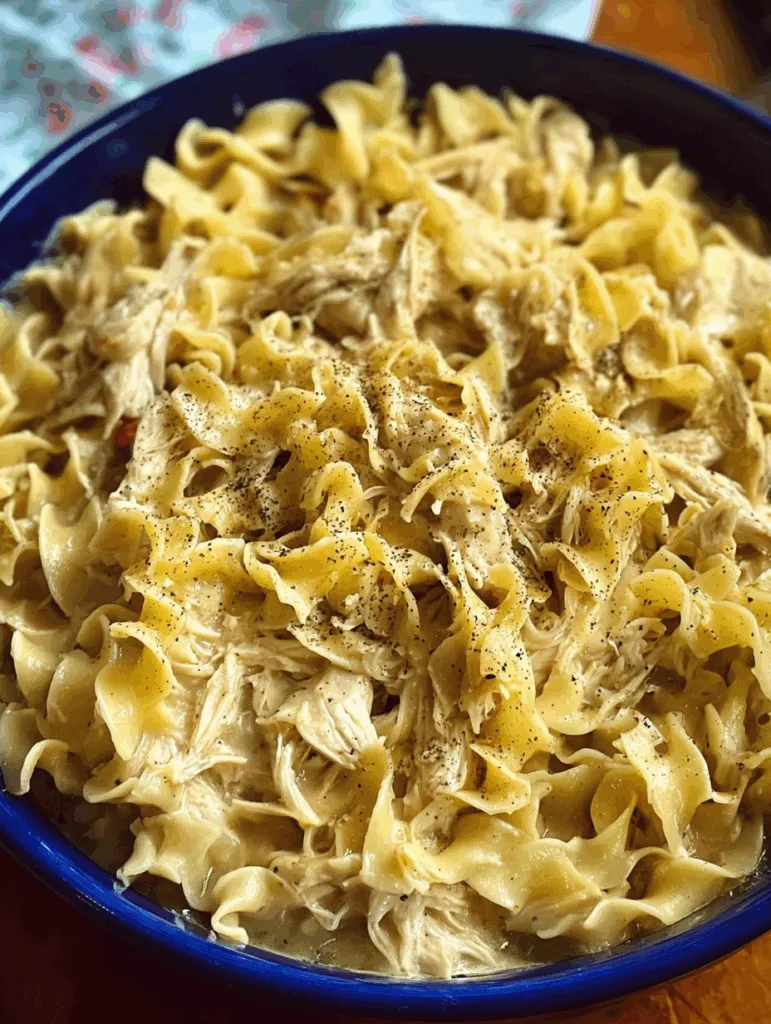 Classic Crockpot Chicken and Noodles