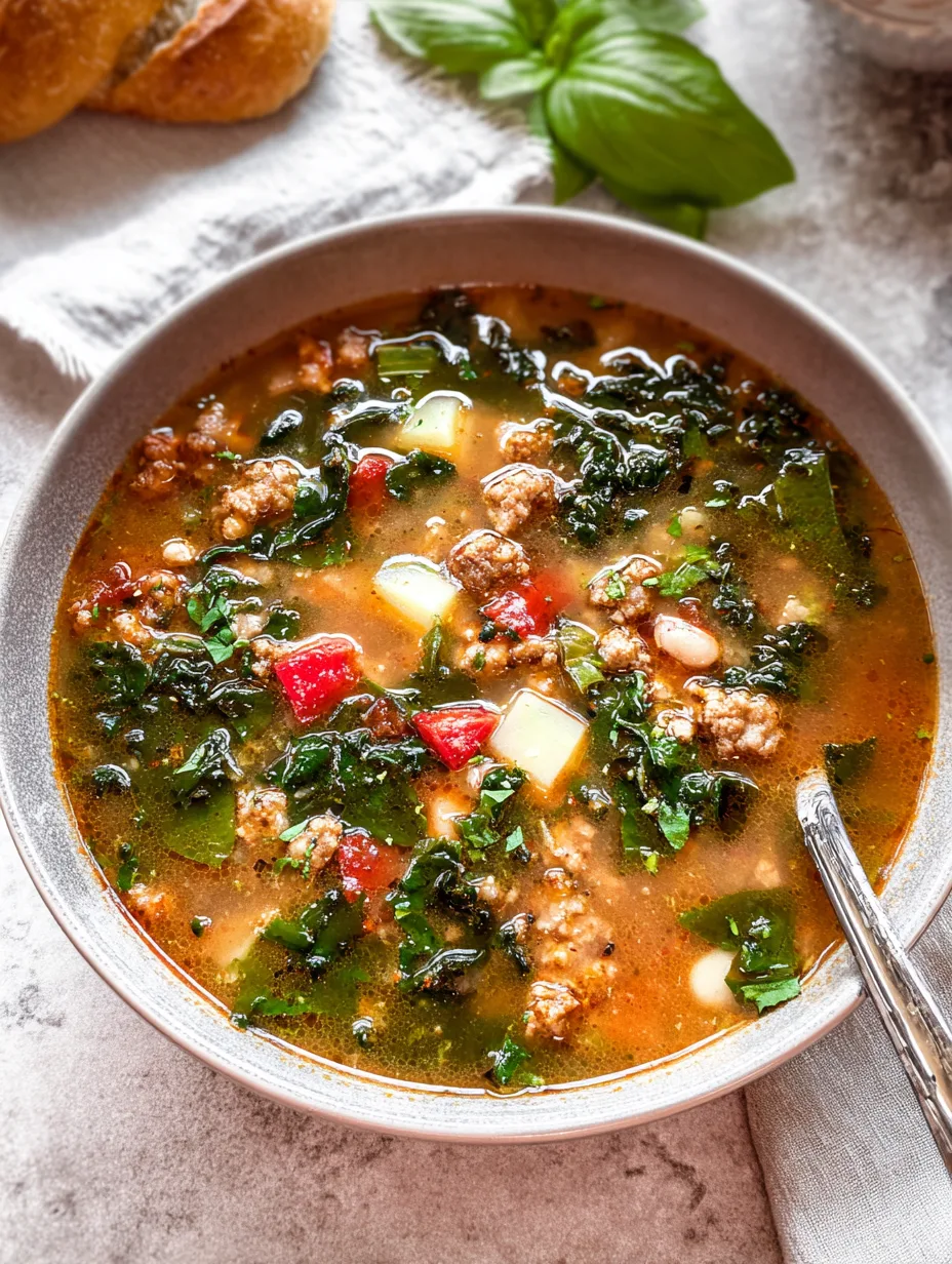 Easy Sausage and Kale Soup