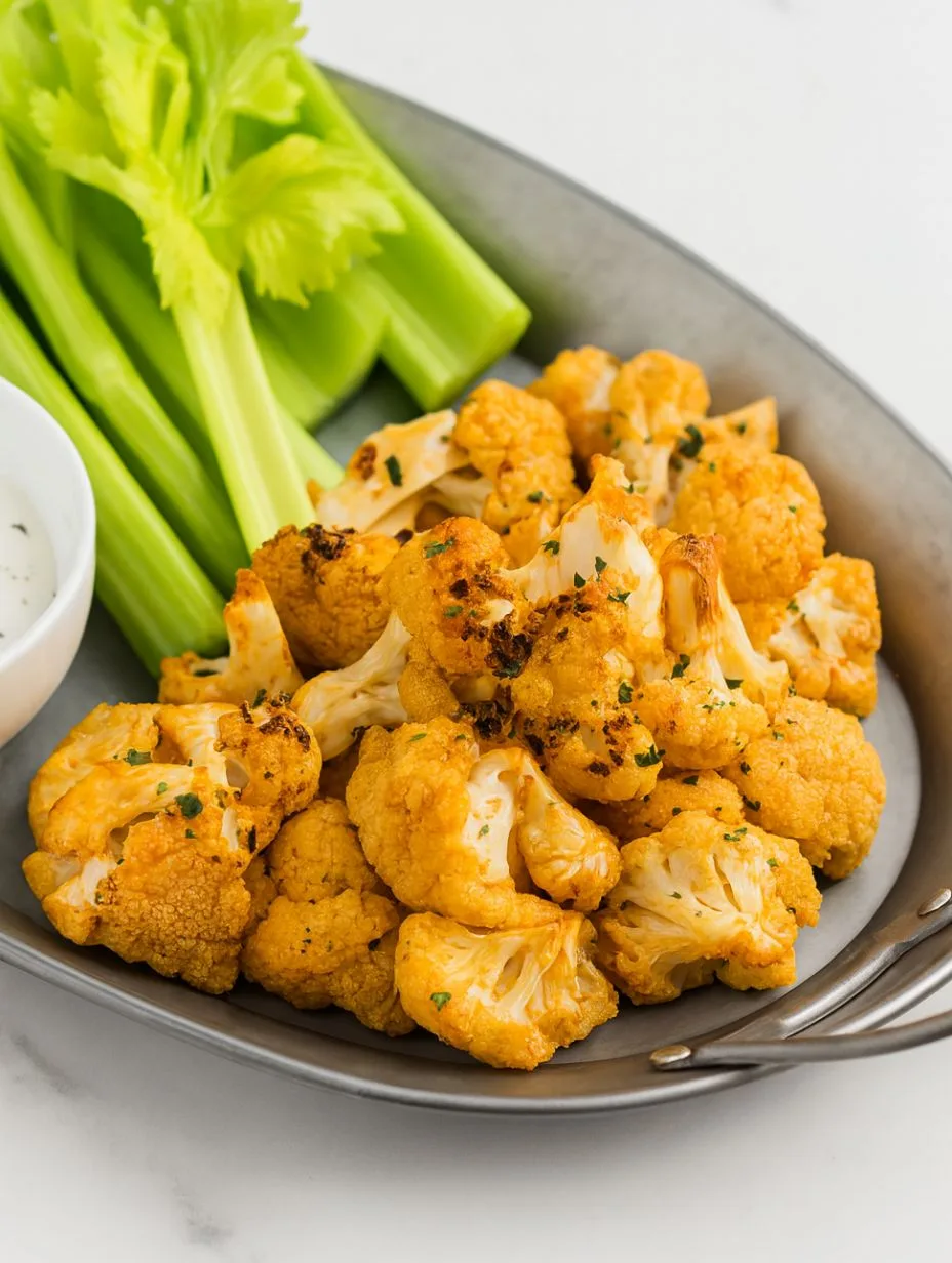 Buffalo Cauliflower Bites (Keto)