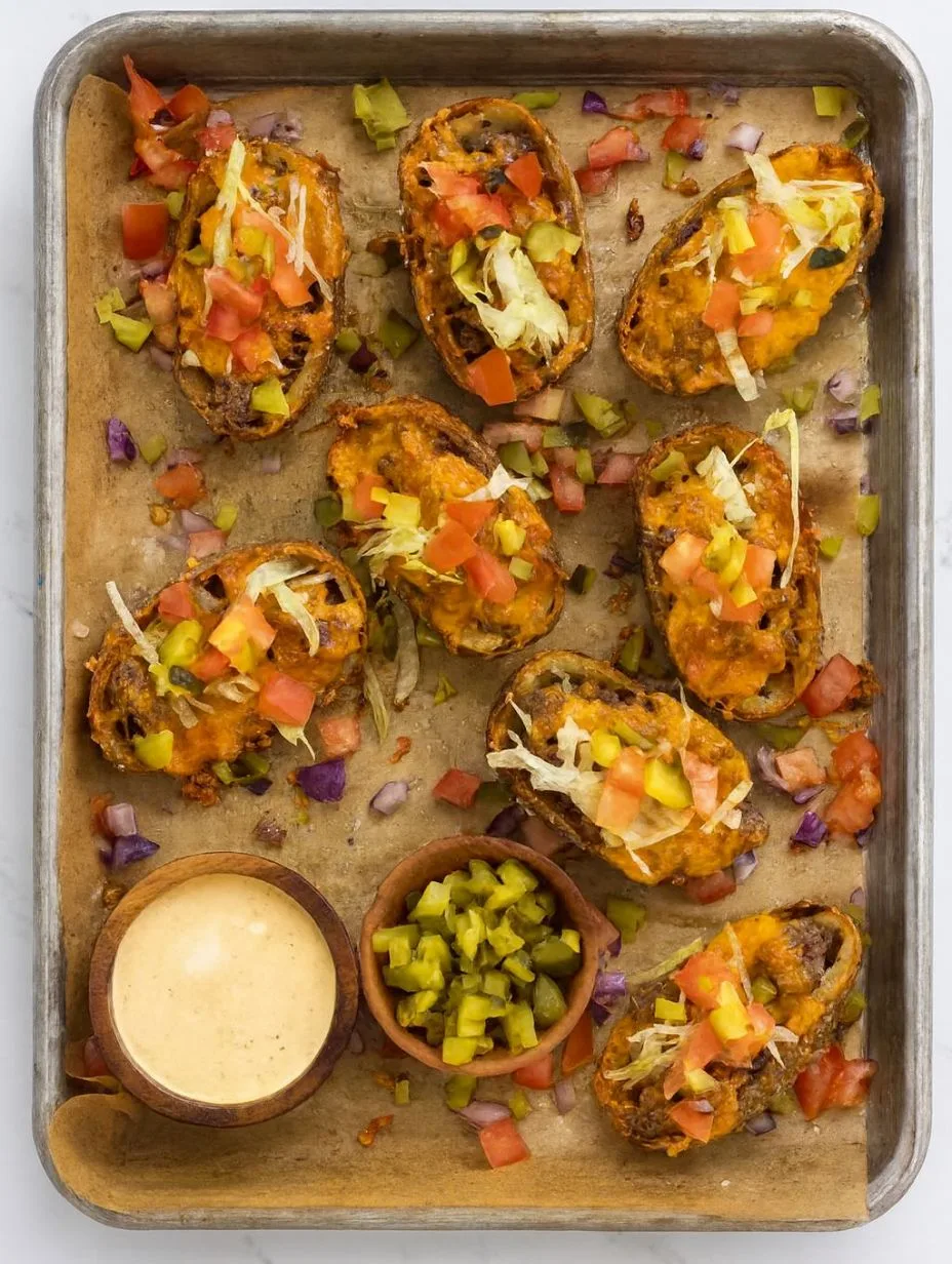 Cheeseburger Potato Skins