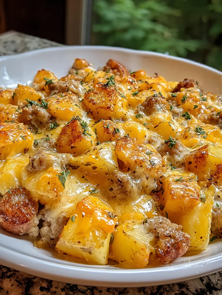 Cheesy Ranch Smoked Sausage Bake