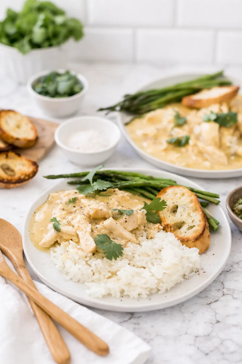 Smothered Chicken & Rice (For Your Pressure Cooker or Slow Cooker)
