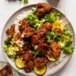 Sheet Pan Hot Honey Garlic Chicken and Zucchini