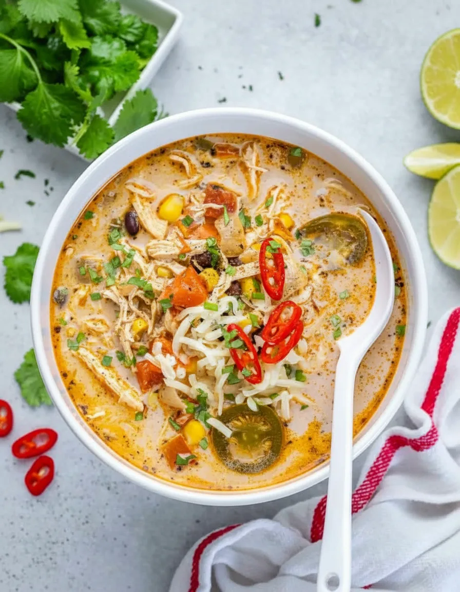 Creamy Chicken Tortilla Soup