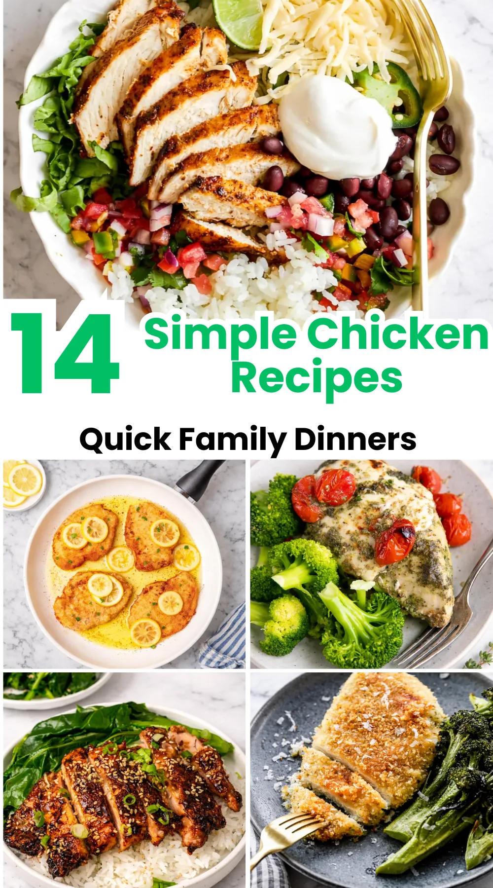 14 Simple Chicken Recipes for Easy Family Dinners