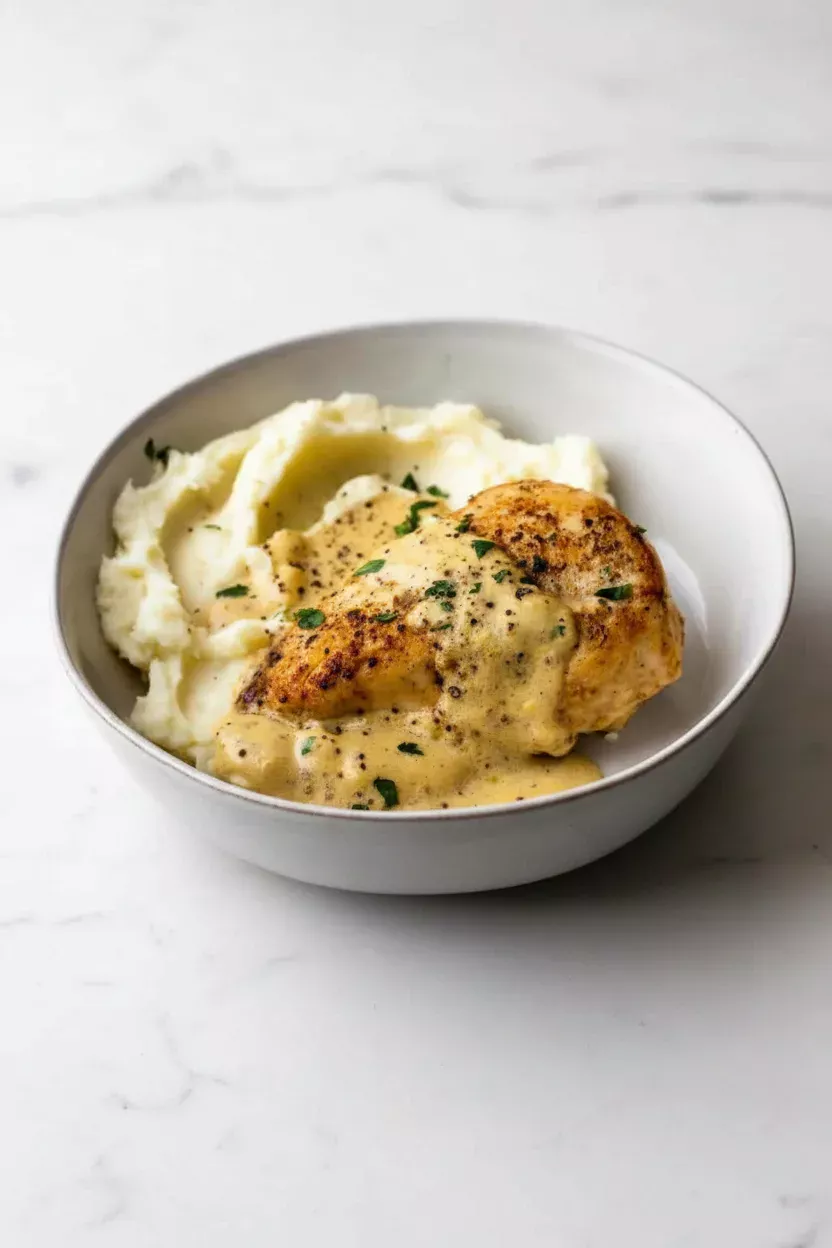 Chicken and Potatoes with Dijon Cream Sauce