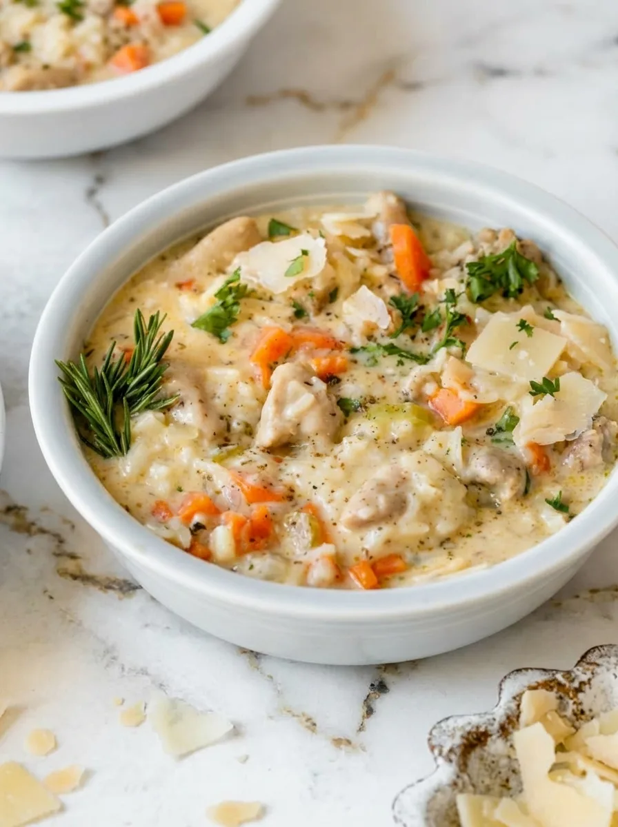 Creamy Chicken and Rice Soup