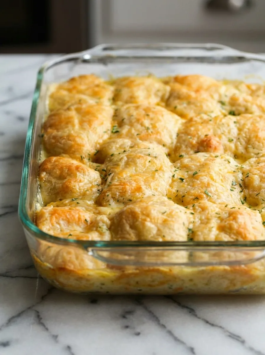 Cheesy Chicken Crescent Bake