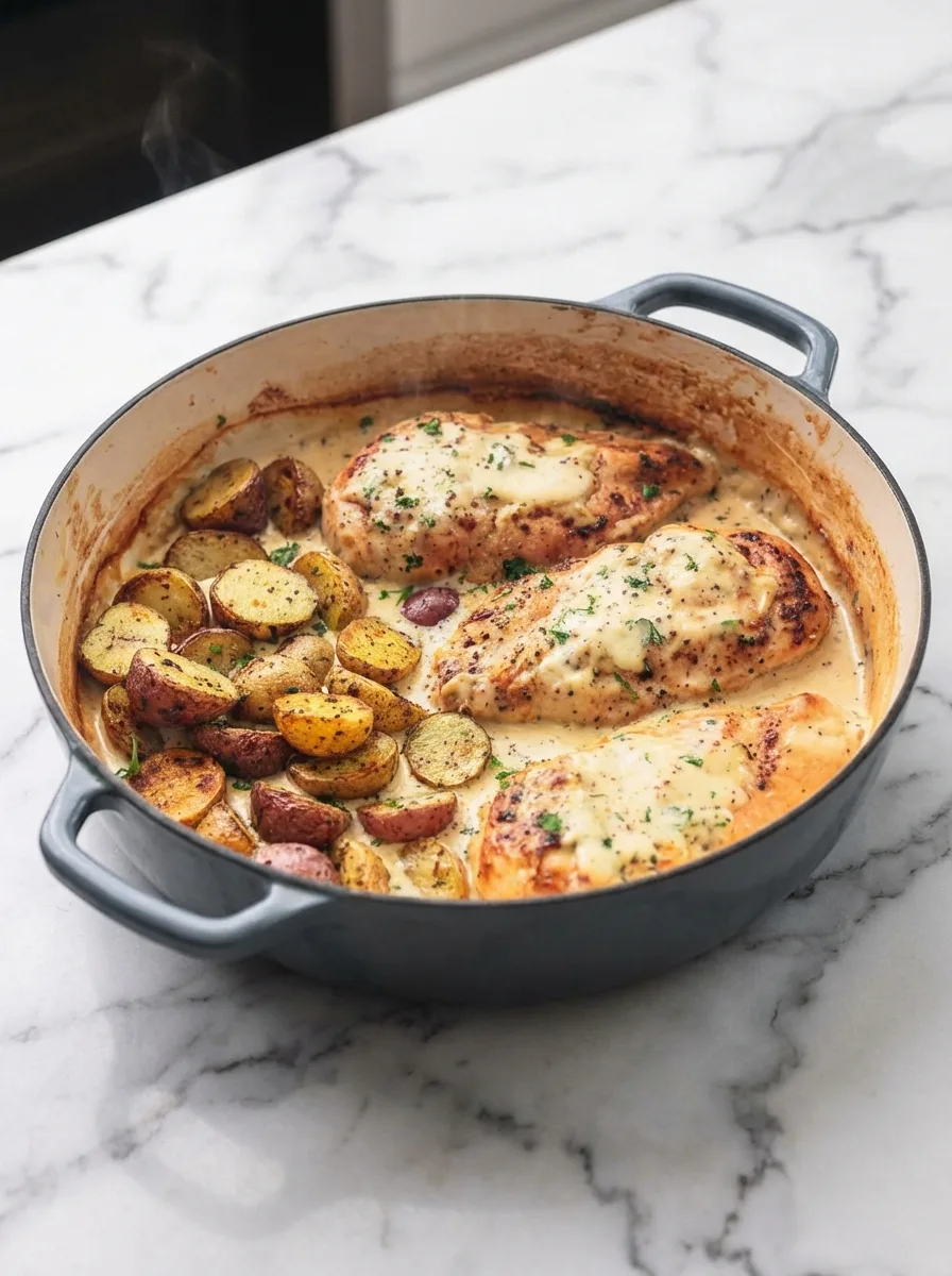Creamy Dijon Chicken and Potatoes