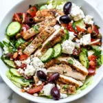 Greek Salad with Chicken - Mediterranean flavor