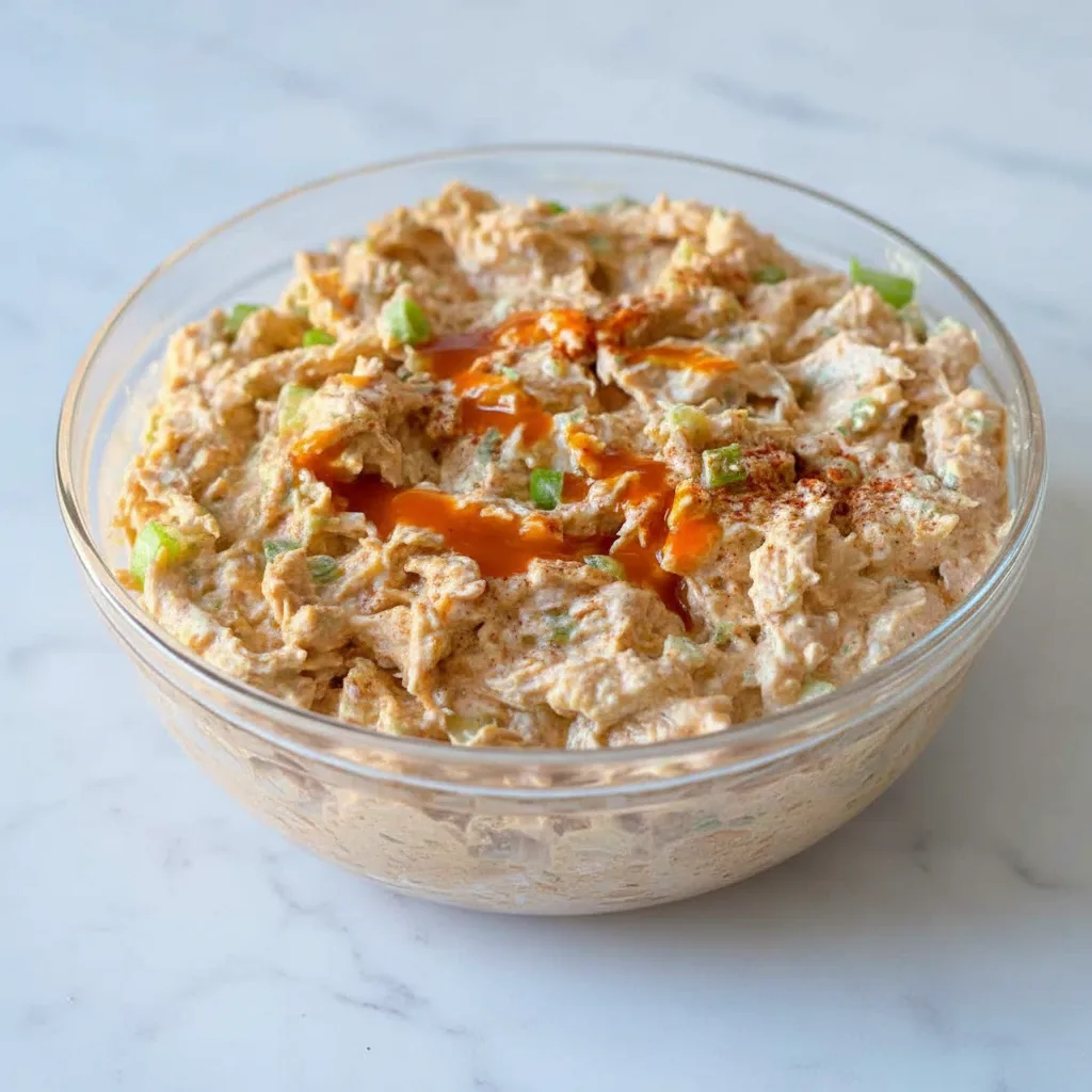 High Protein Buffalo Chicken Salad (Healthy, Easy)