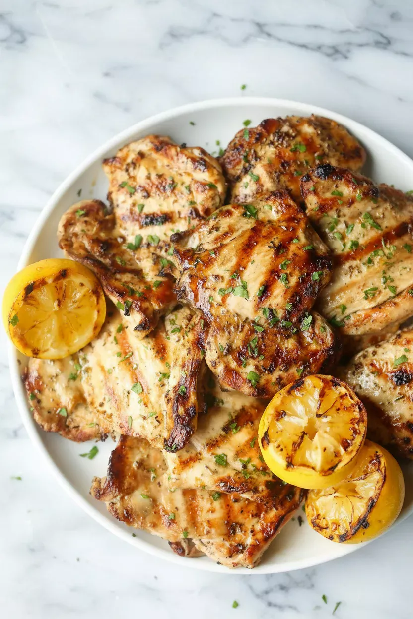Lemon Garlic Chicken Thighs