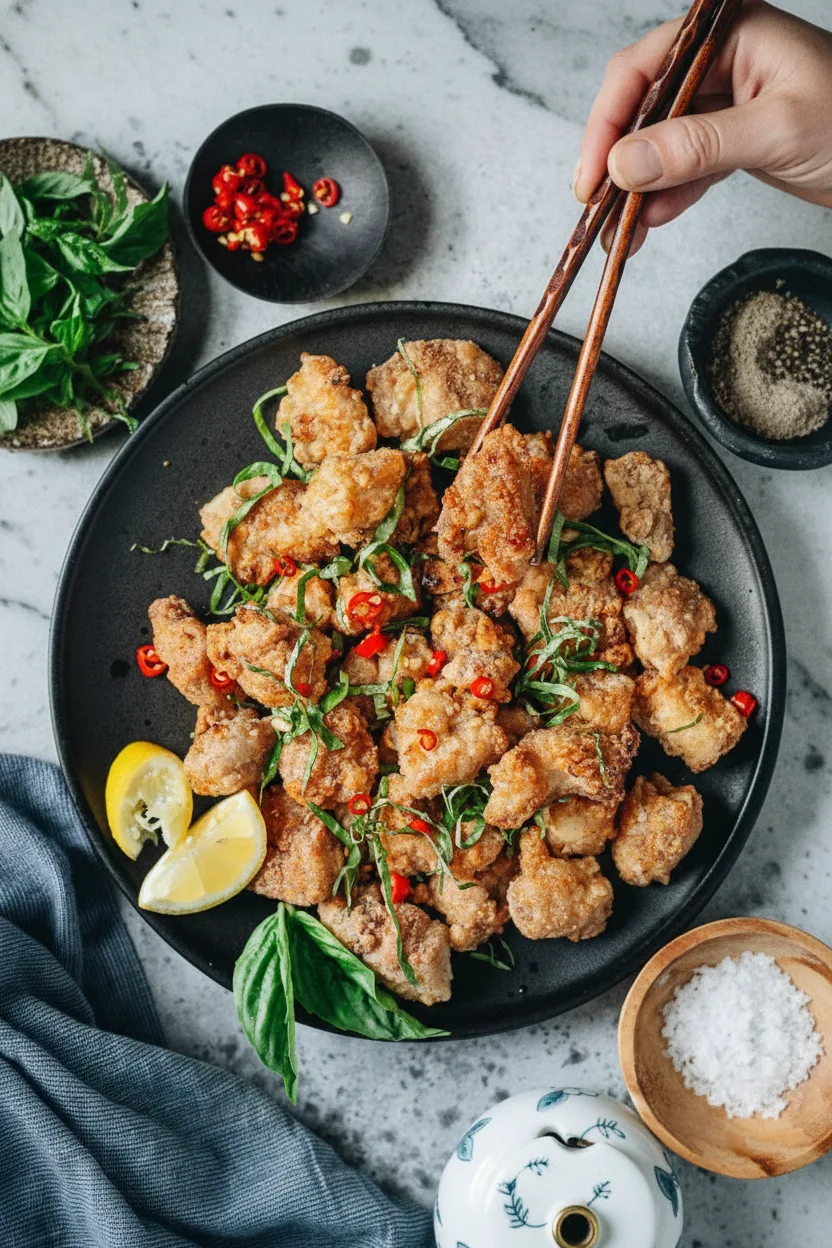Air Fryer Salt and Pepper Chicken