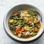 Chunky Spring Vegetable Soup with Peas