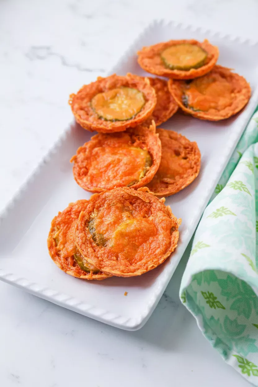 Crispy Pickle Cheese Bites