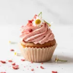 Double Strawberry Frosted Cupcakes