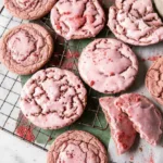 Double Strawberry Soft Sugar Cookies
