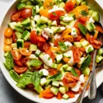 Fresh Cucumber Mozzarella Salad