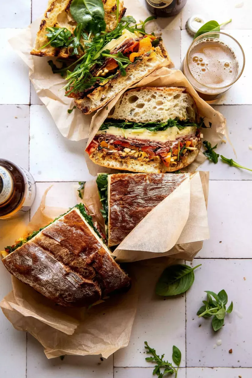 Italian Chopped Salad Sandwich