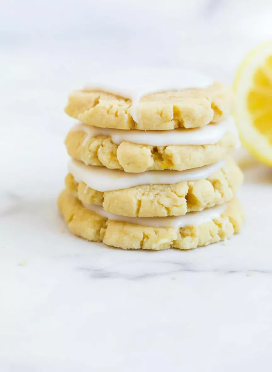 Lemon Sugar Cookies with Glaze