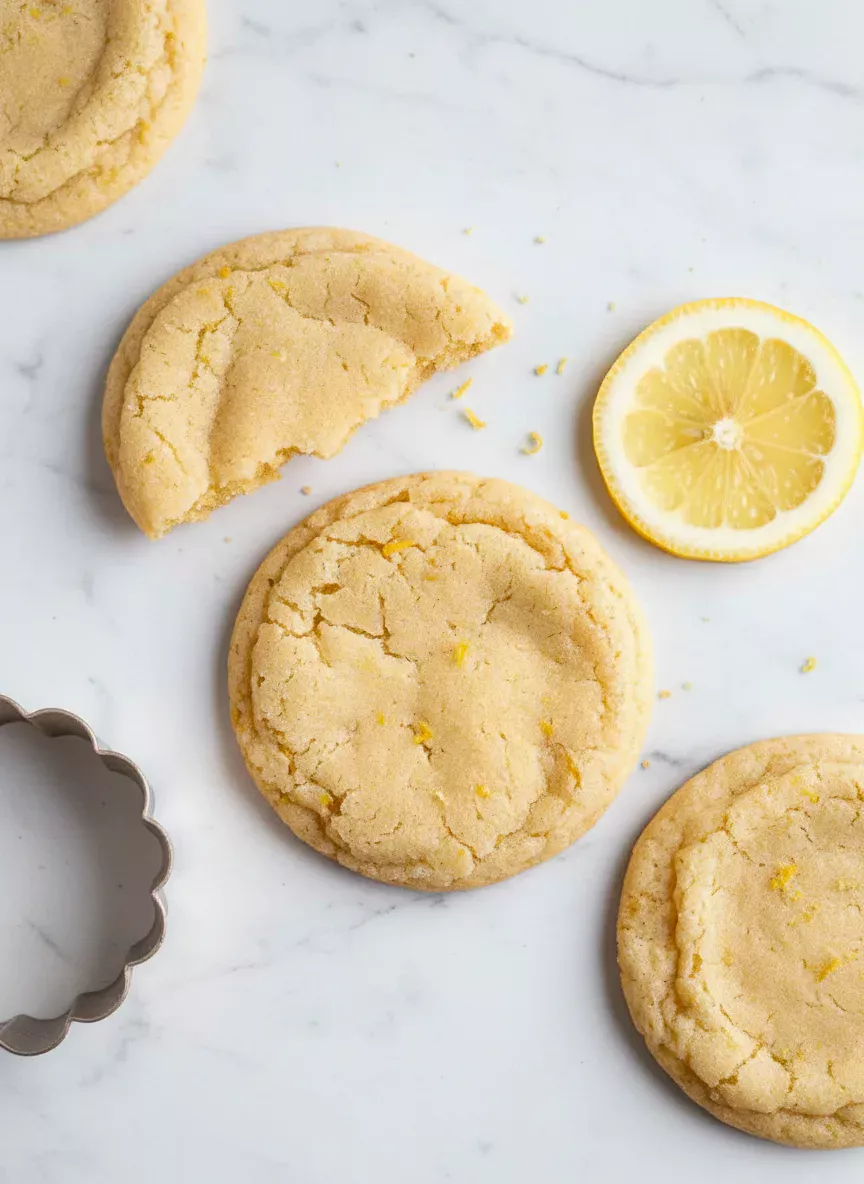 Lemon Sugar Cookies with Zest