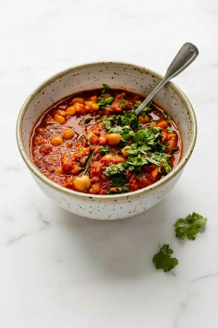 Light Slow Cooker Mediterranean Chickpea Stew