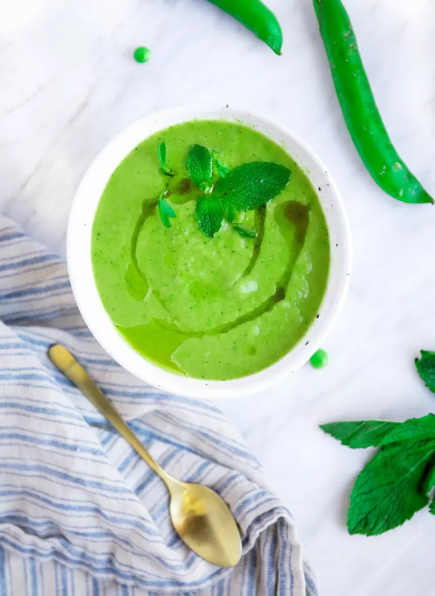 Pea and Mint Spring Soup