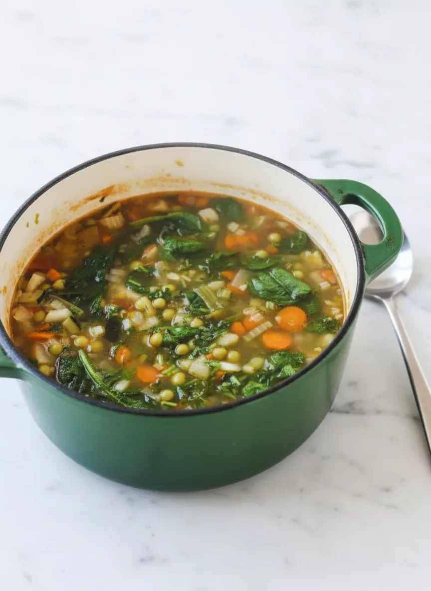 Spring Minestrone with Fresh Vegetables