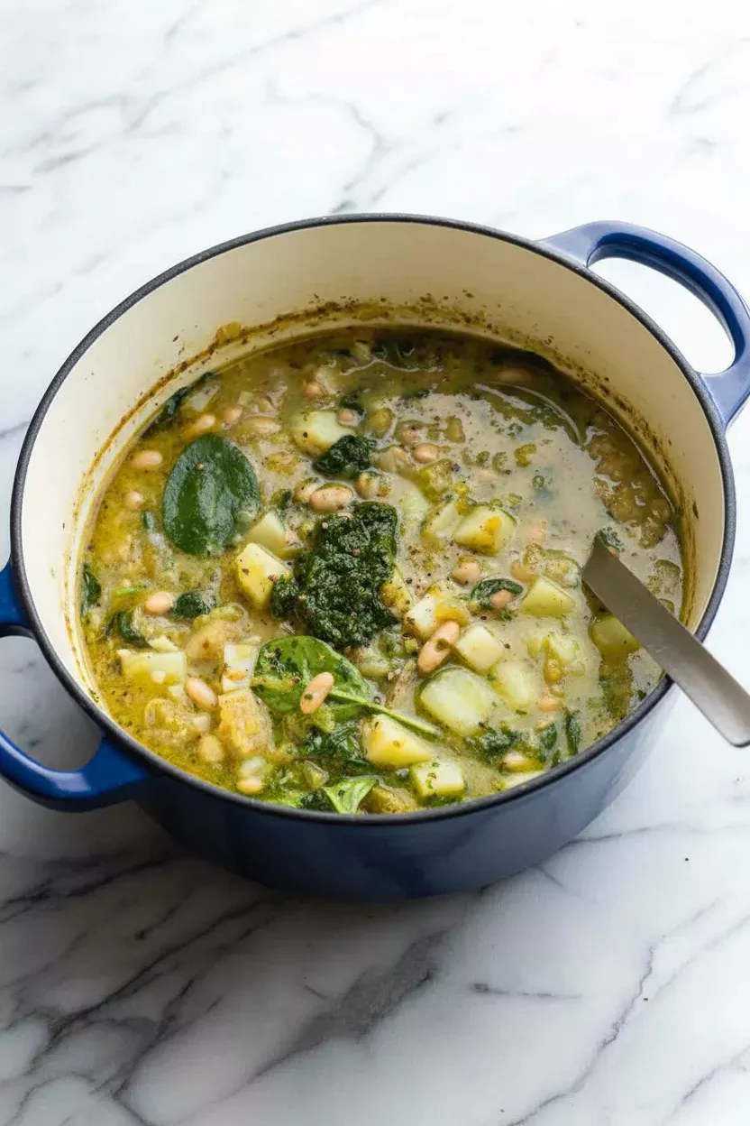 Vegetarian Spring Pistou Soup