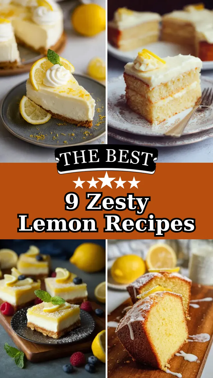 9 Best Lemon Cheesecake and Lemon Cake Recipes