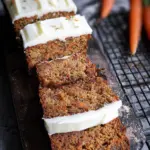 Carrot Bread with Cream Cheese Frosting