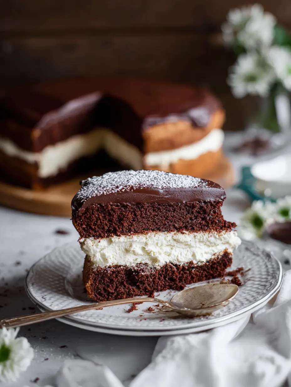 Chocolate Cream Filled Cake