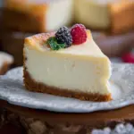 Classic Homemade Cheesecake with Smooth Cream Cheese Filling