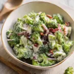 Creamy Broccoli Salad with Light Dressing