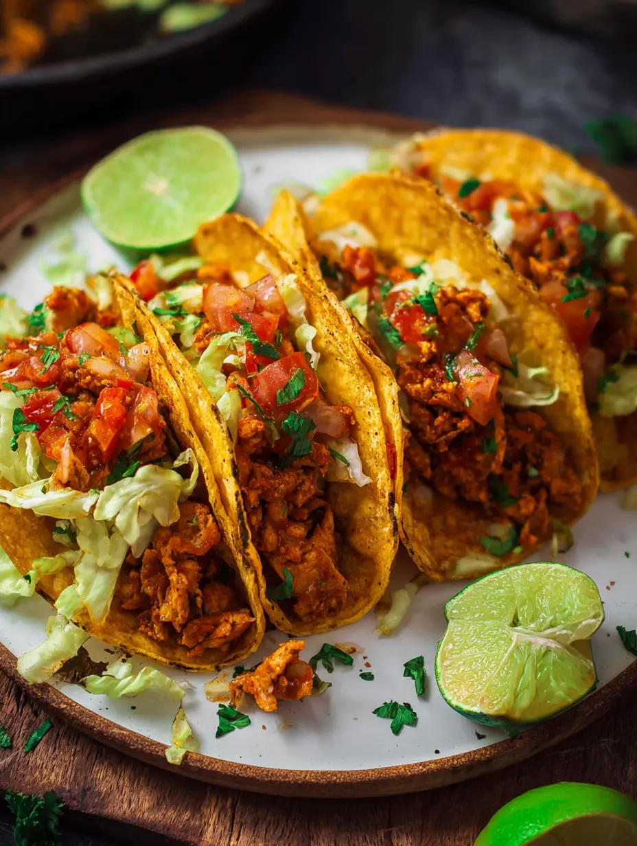 Crispy Skillet Chicken Tacos