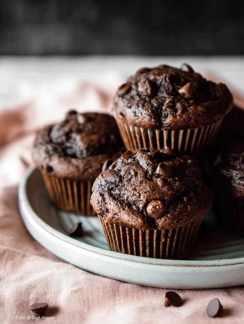 Double Chocolate Chip Muffins