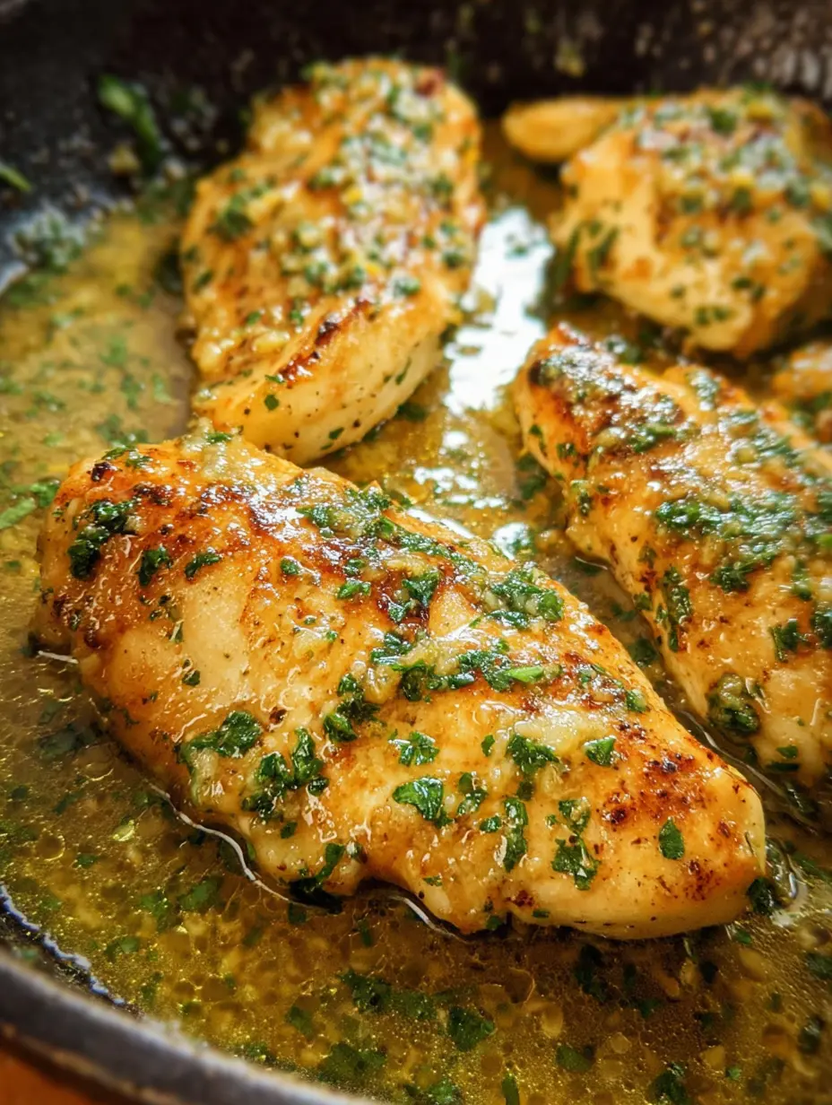 garlic butter chicken breast skillet