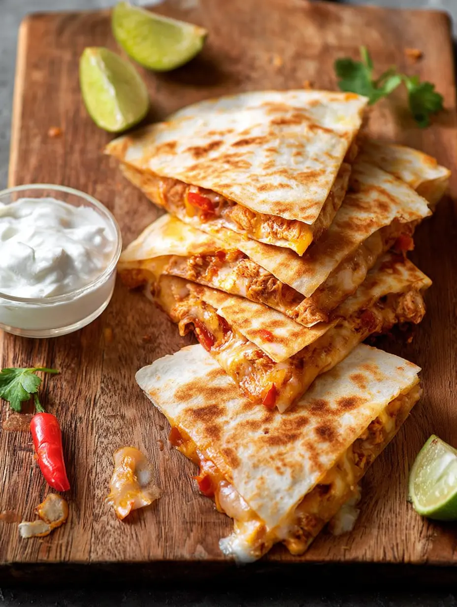Ground Chicken Quesadilla Juicy Filling