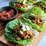Ground Chicken Taco Lettuce Cups