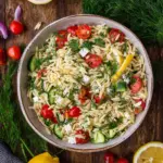 Lemon Herb Orzo Pasta Salad