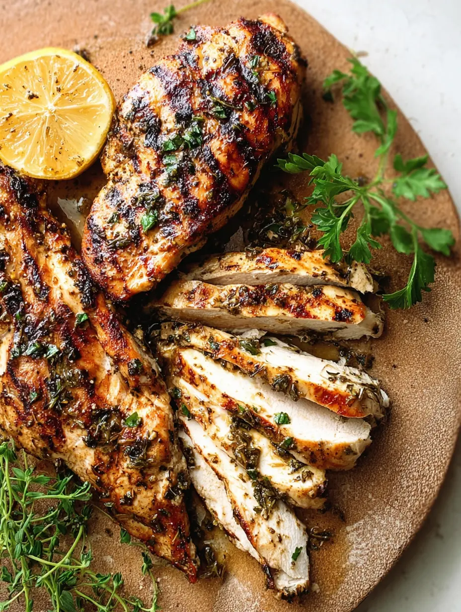 lemon herb pan grilled chicken breast