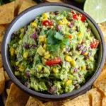 Loaded Guacamole with Corn and Beans