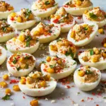 Mexican Street Corn Deviled Eggs
