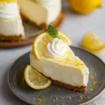 No Bake Lemon Cheesecake with Fresh Lemon Juice