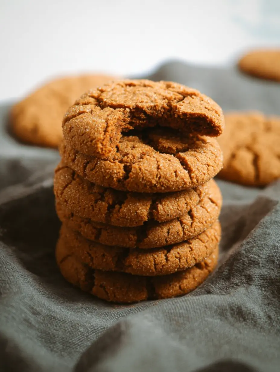Peanut Butter Molasses Cookies
