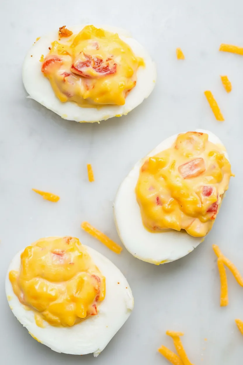 Pimiento Cheese Deviled Eggs