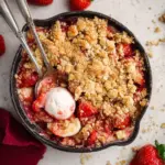 Strawberry Banana Soft Crumble Bake