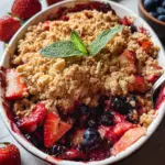 Strawberry Blueberry Crumble Delight