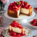 Strawberry Cheesecake with Fresh Fruit Decoration